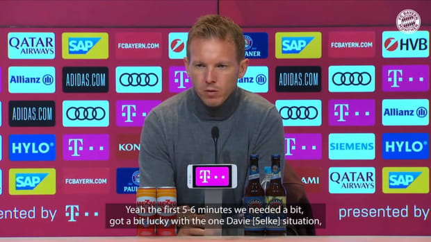 Nagelsmann: 'I think we played our best game of the season'